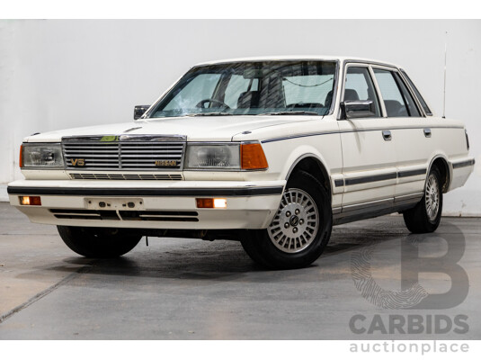 1/1985 Nissan 300 C (Cedric) PY30 4d Sedan White 3.0L