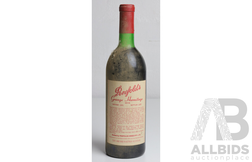 Penfolds Grange Hermitage Bin 95 Vintage 1981