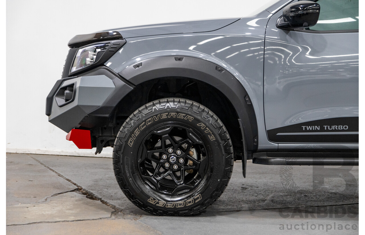 04/2022 Nissan Navara PRO-4X Warrior (4x4) D23 MY22 4d Dual Cab Stealth Grey Twin Turbo Diesel 2.3L