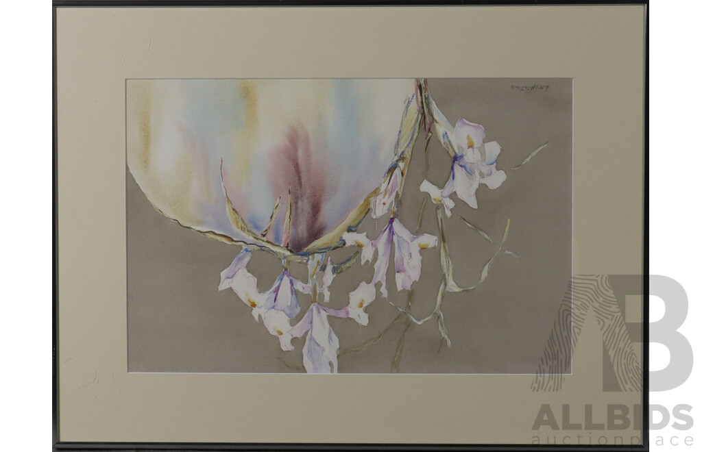 Marc Litchfield, (Contemporary, Australian), Iris, Watercolour and Pastel, 51.5 x 68.5 cm (frame)