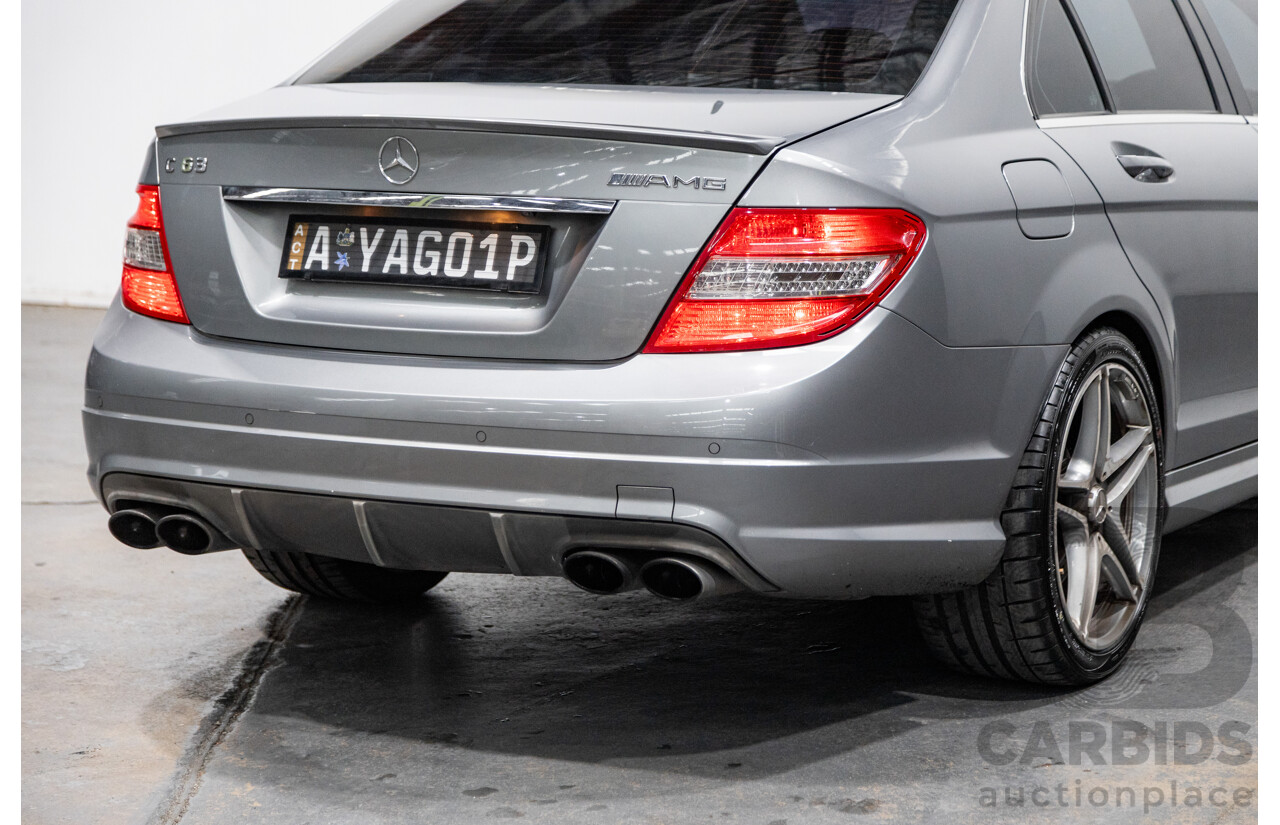 4/2010 Mercedes Benz C63 AMG W204 MY10 4d Sedan Palladium Silver Metallic V8 6.3L