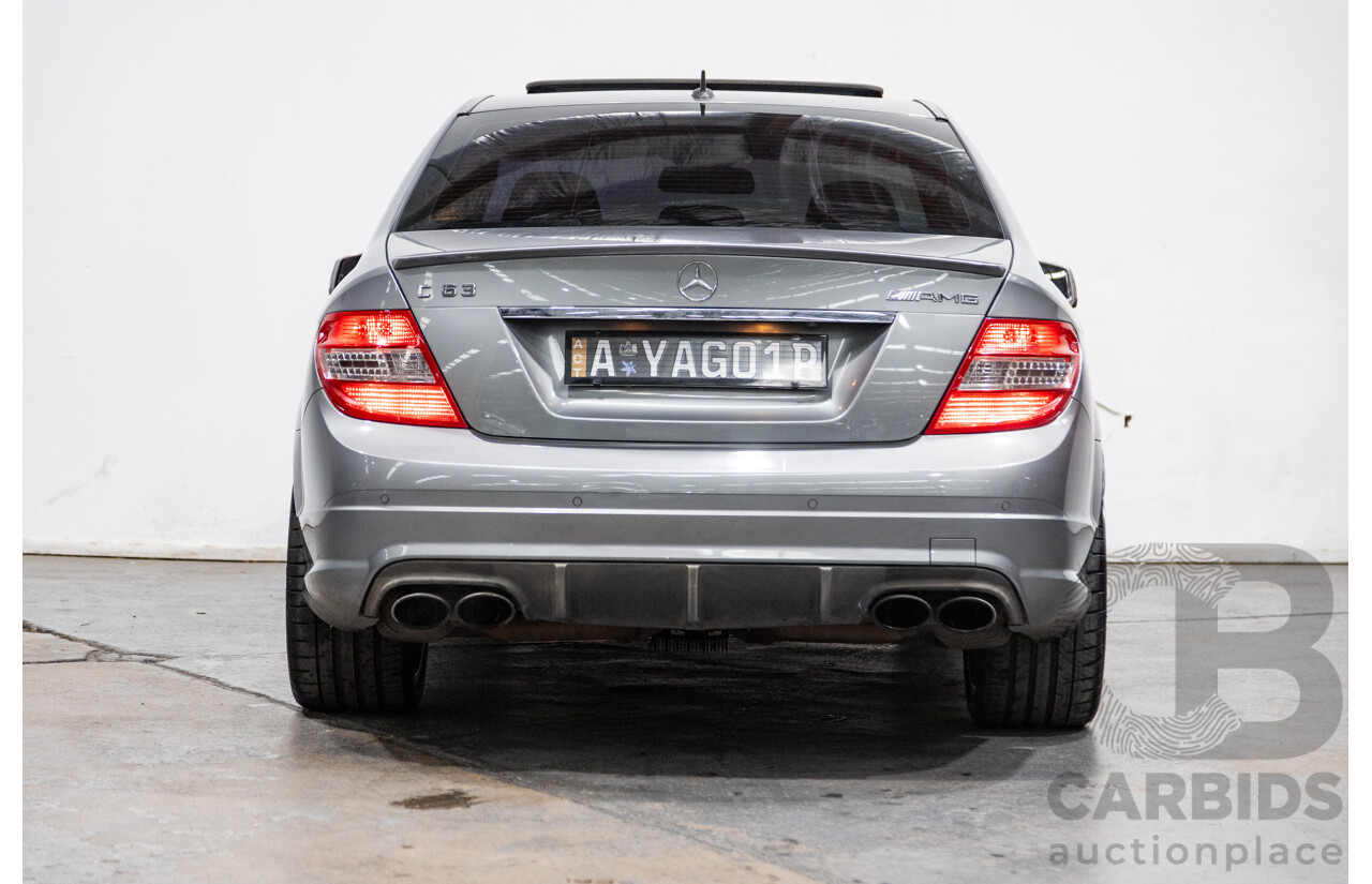 4/2010 Mercedes Benz C63 AMG W204 MY10 4d Sedan Palladium Silver Metallic V8 6.3L