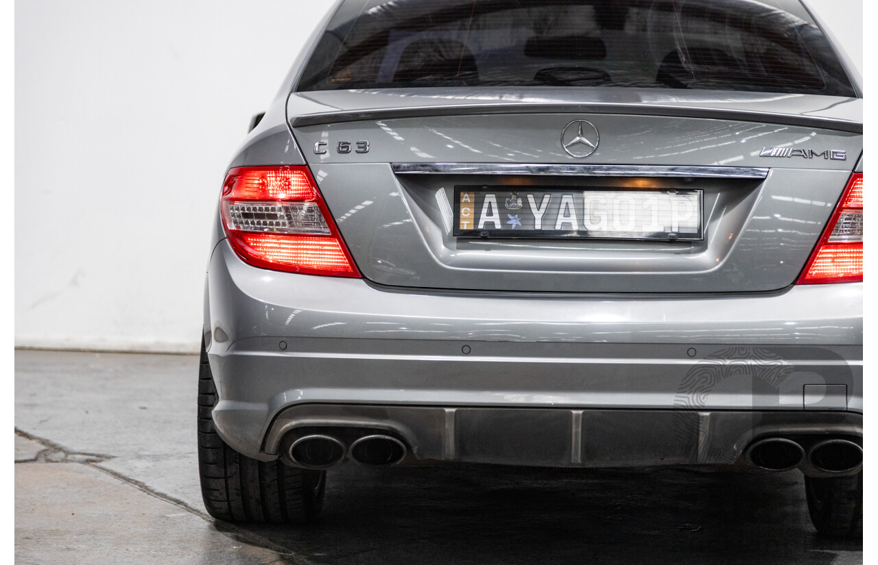 4/2010 Mercedes Benz C63 AMG W204 MY10 4d Sedan Palladium Silver Metallic V8 6.3L