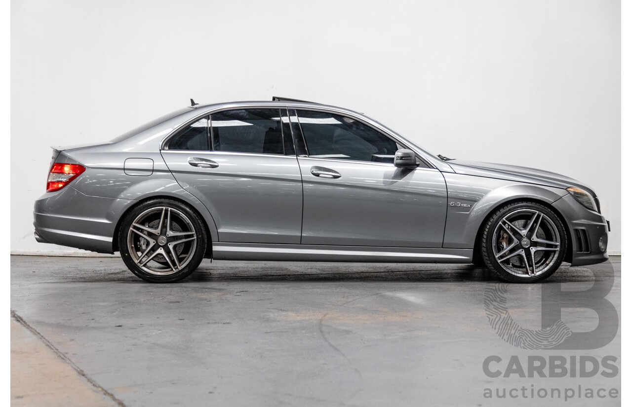 4/2010 Mercedes Benz C63 AMG W204 MY10 4d Sedan Palladium Silver Metallic V8 6.3L