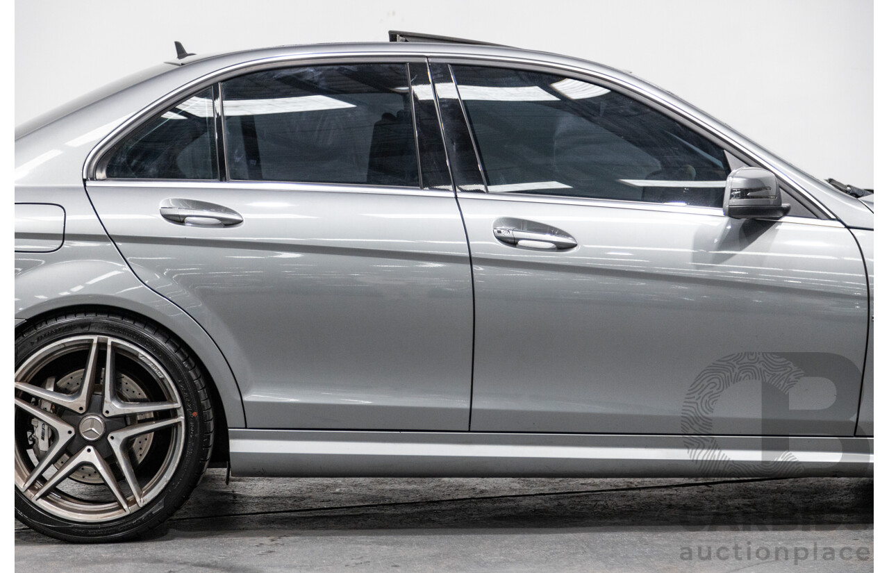 4/2010 Mercedes Benz C63 AMG W204 MY10 4d Sedan Palladium Silver Metallic V8 6.3L