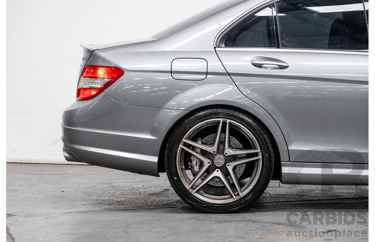 4/2010 Mercedes Benz C63 AMG W204 MY10 4d Sedan Palladium Silver Metallic V8 6.3L