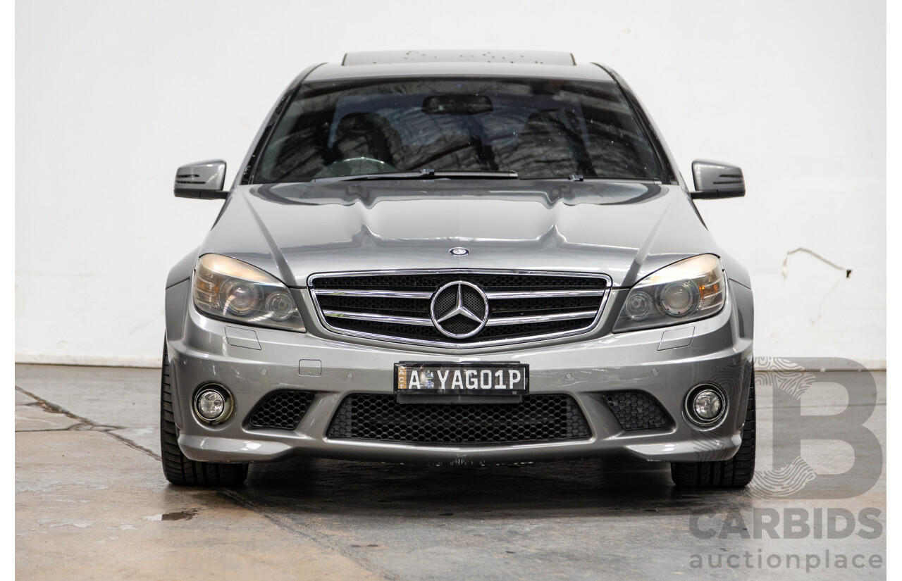 4/2010 Mercedes Benz C63 AMG W204 MY10 4d Sedan Palladium Silver Metallic V8 6.3L