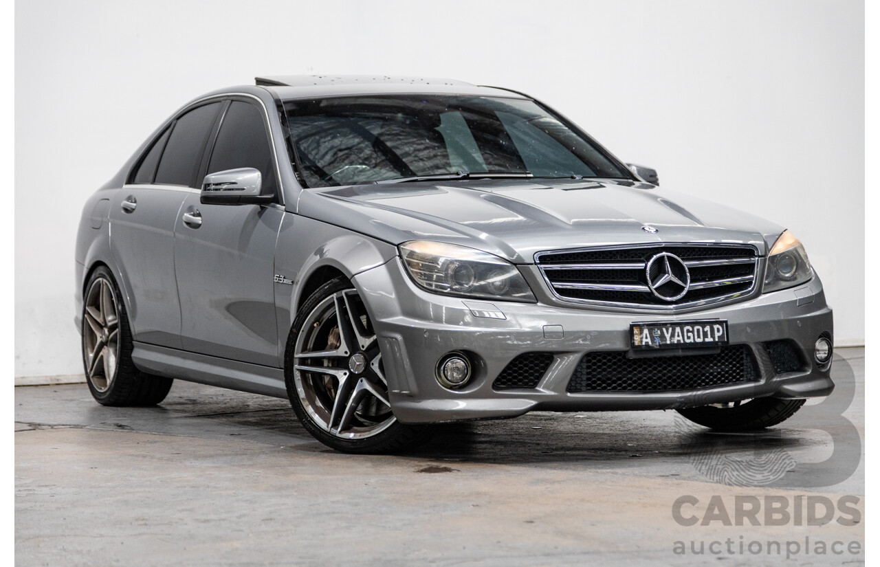 4/2010 Mercedes Benz C63 AMG W204 MY10 4d Sedan Palladium Silver Metallic V8 6.3L