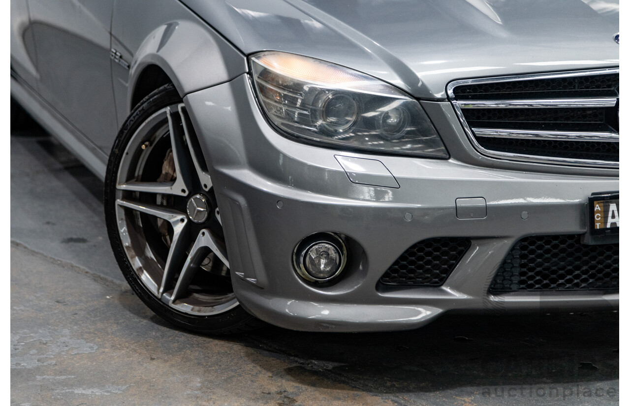 4/2010 Mercedes Benz C63 AMG W204 MY10 4d Sedan Palladium Silver Metallic V8 6.3L