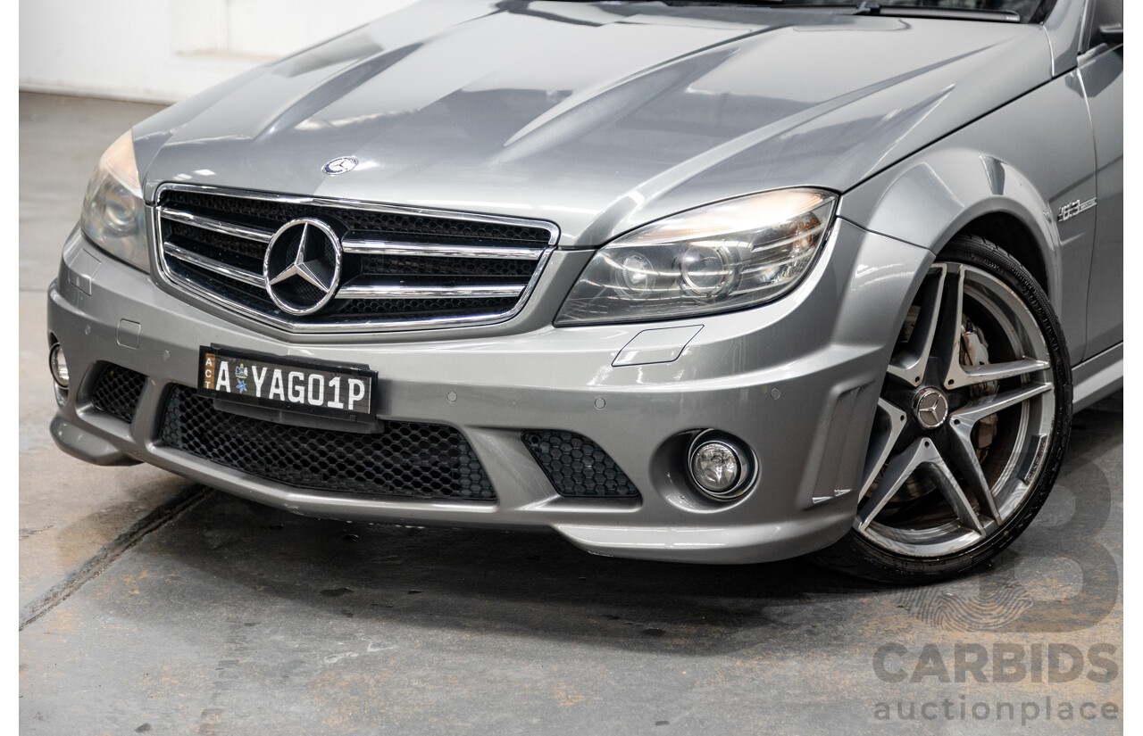 4/2010 Mercedes Benz C63 AMG W204 MY10 4d Sedan Palladium Silver Metallic V8 6.3L