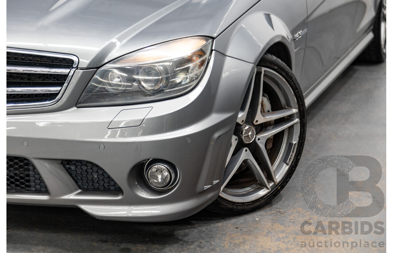 4/2010 Mercedes Benz C63 AMG W204 MY10 4d Sedan Palladium Silver Metallic V8 6.3L