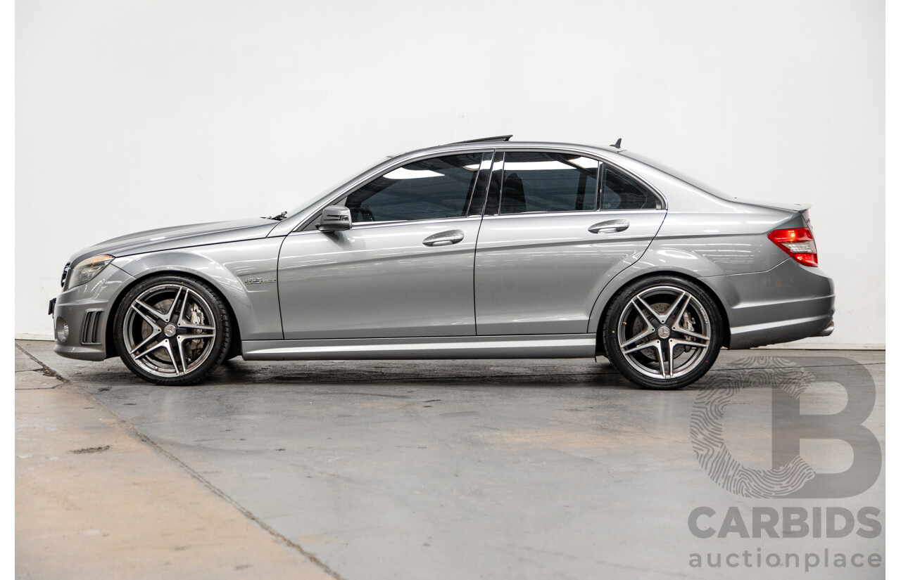 4/2010 Mercedes Benz C63 AMG W204 MY10 4d Sedan Palladium Silver Metallic V8 6.3L