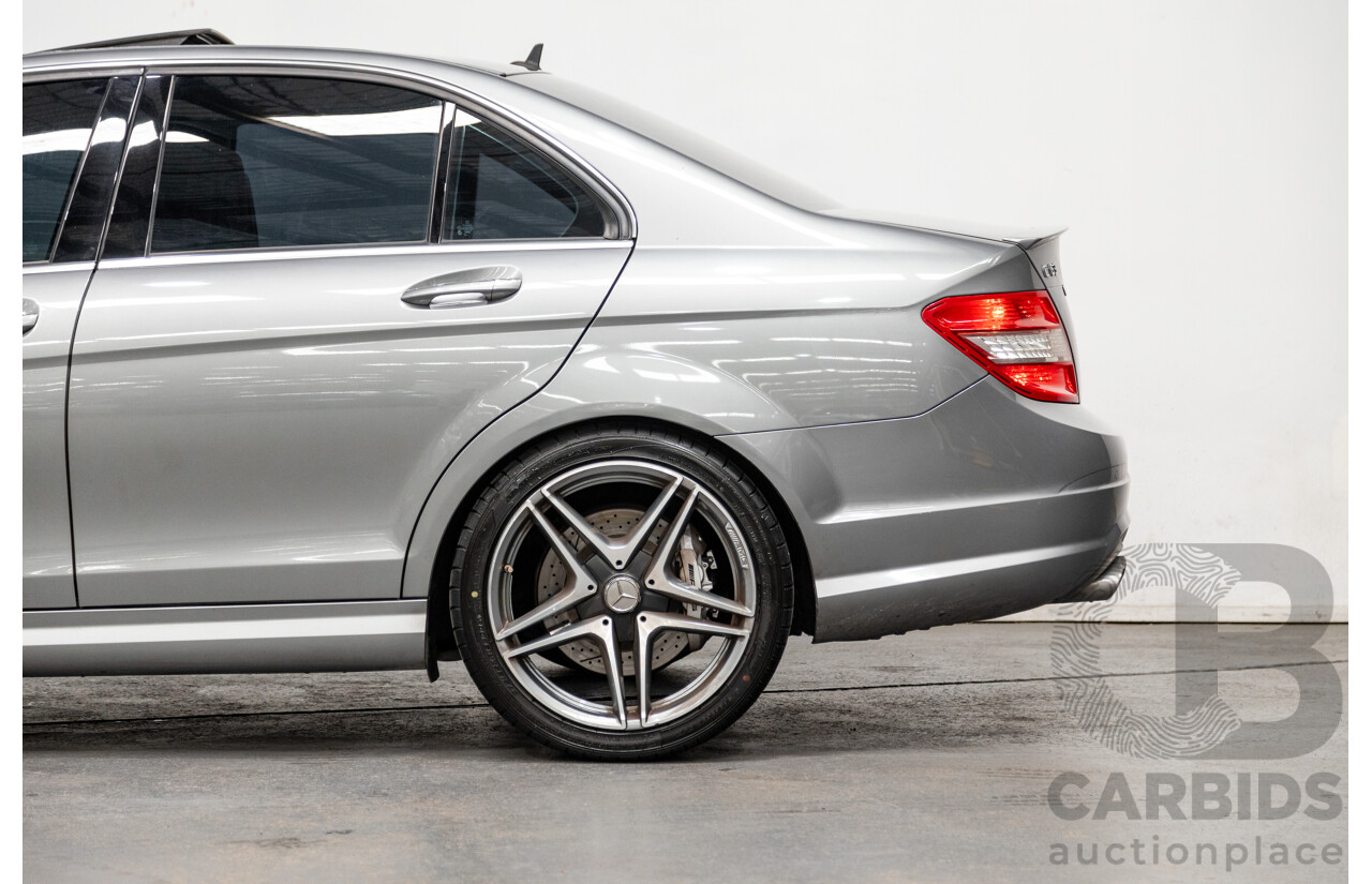 4/2010 Mercedes Benz C63 AMG W204 MY10 4d Sedan Palladium Silver Metallic V8 6.3L