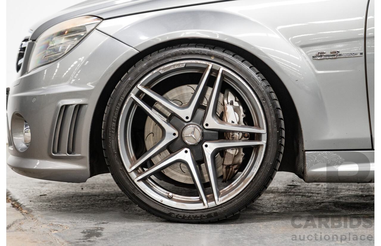 4/2010 Mercedes Benz C63 AMG W204 MY10 4d Sedan Palladium Silver Metallic V8 6.3L