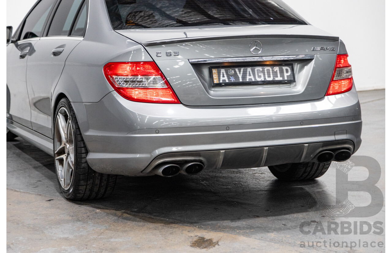 4/2010 Mercedes Benz C63 AMG W204 MY10 4d Sedan Palladium Silver Metallic V8 6.3L