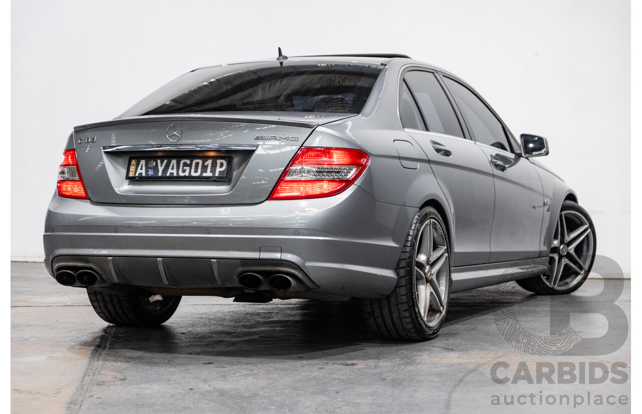 4/2010 Mercedes Benz C63 AMG W204 MY10 4d Sedan Palladium Silver Metallic V8 6.3L