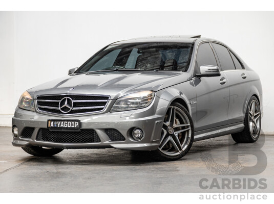 4/2010 Mercedes Benz C63 AMG W204 MY10 4d Sedan Palladium Silver Metallic V8 6.3L