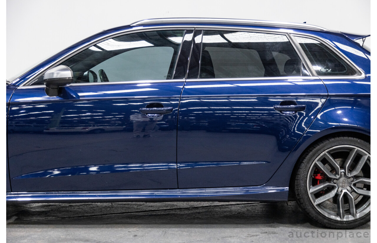 1/2014 Audi S3 Sportback 2.0 TFSI Quattro (AWD) 8V MY14 5d Hatchback Estorial Blue Metallic Turbo 2.0L