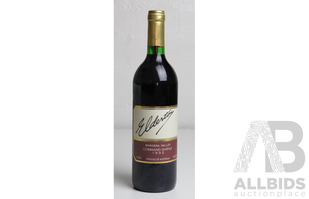 Elderton Barossa Valley Command Shiraz, Vintage 1992