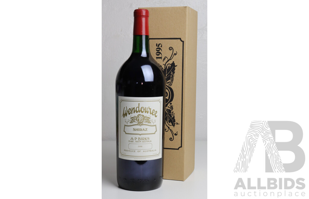 Wendouree A.P Birks Shiraz, Magnum, Vintage 1990