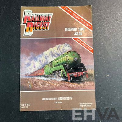 Collection of Railway Digest Magazine Issued 1986,1987,1988,1992,1993  - Lot of 22