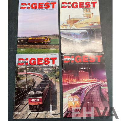 Collection of Australian Railway Historical Society Railway Digest Magazine Issued 1993,1994,1996  - Lot of 20