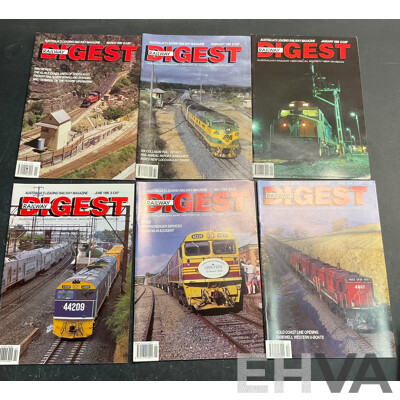 Collection of Australian Railway Historical Society Railway Digest Magazine Issued 1993,1994,1996  - Lot of 20