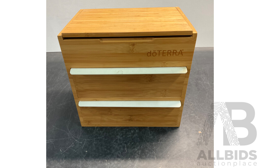 DoTEERA Double Drawer Bamboo Box & Assorted of Oils