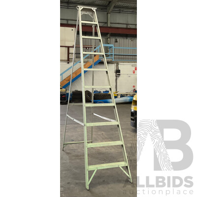 Aluminium Single Sided Step Ladder 300cm