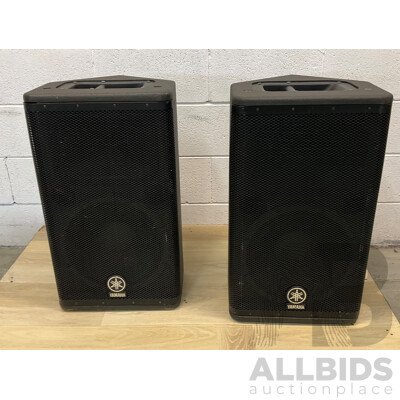 2x YAMAHA DSR112 Powered Speaker