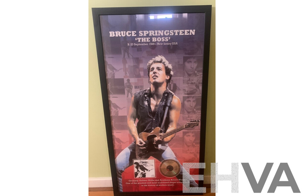 Born To Run - Bruce Springsteen Signed & Framed Memorabilia