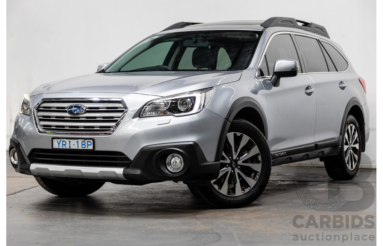 3/2015 Subaru Outback 2.0D (AWD) 5GEN MY15 4d Wagon Ice Silver Metallic Turbo Diesel 2.0L