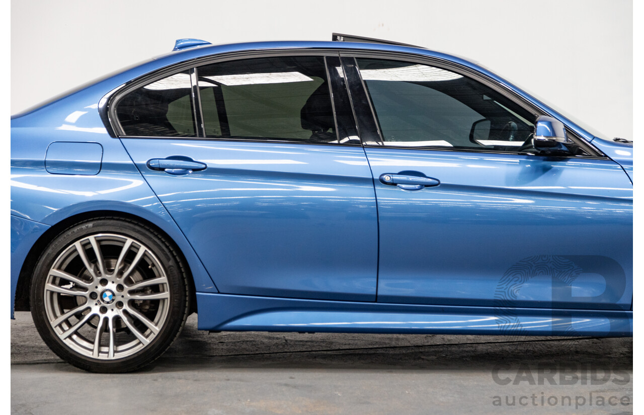 8/2015 BMW 320i M-Sport F30 LCI 4d Sedan Estoril Blue Metallic Turbo 2.0L