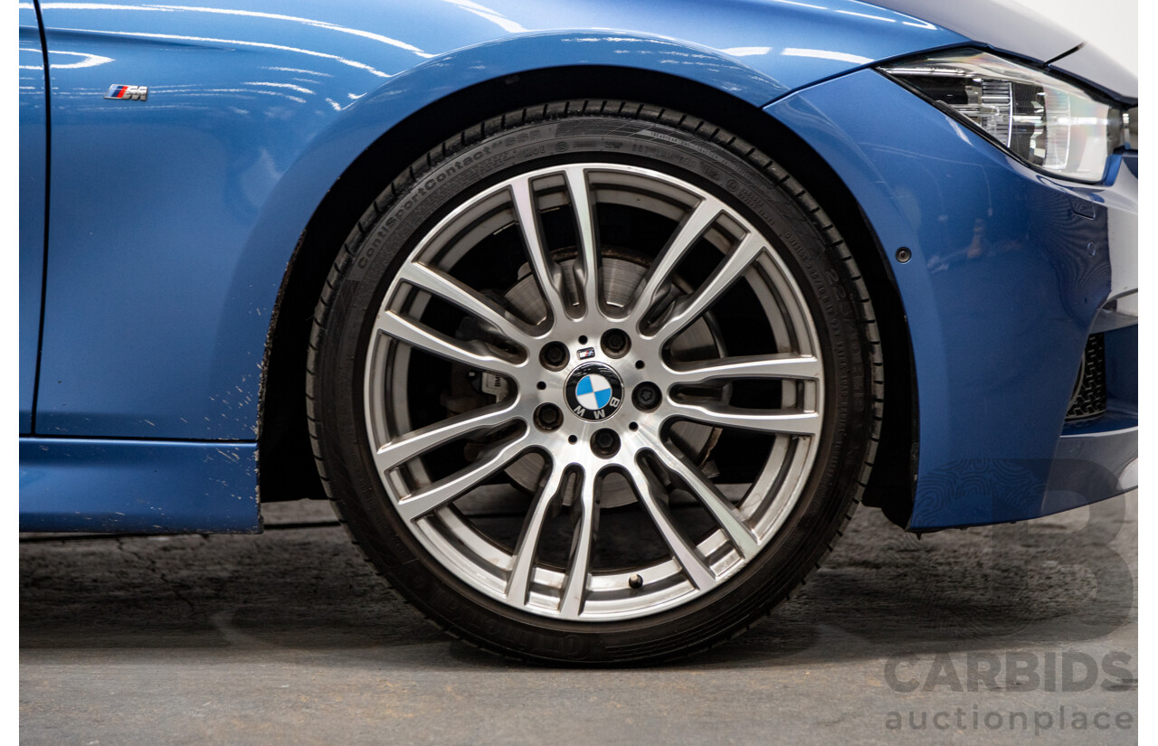 8/2015 BMW 320i M-Sport F30 LCI 4d Sedan Estoril Blue Metallic Turbo 2.0L