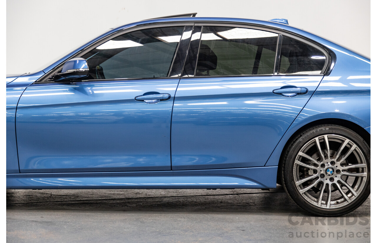 8/2015 BMW 320i M-Sport F30 LCI 4d Sedan Estoril Blue Metallic Turbo 2.0L