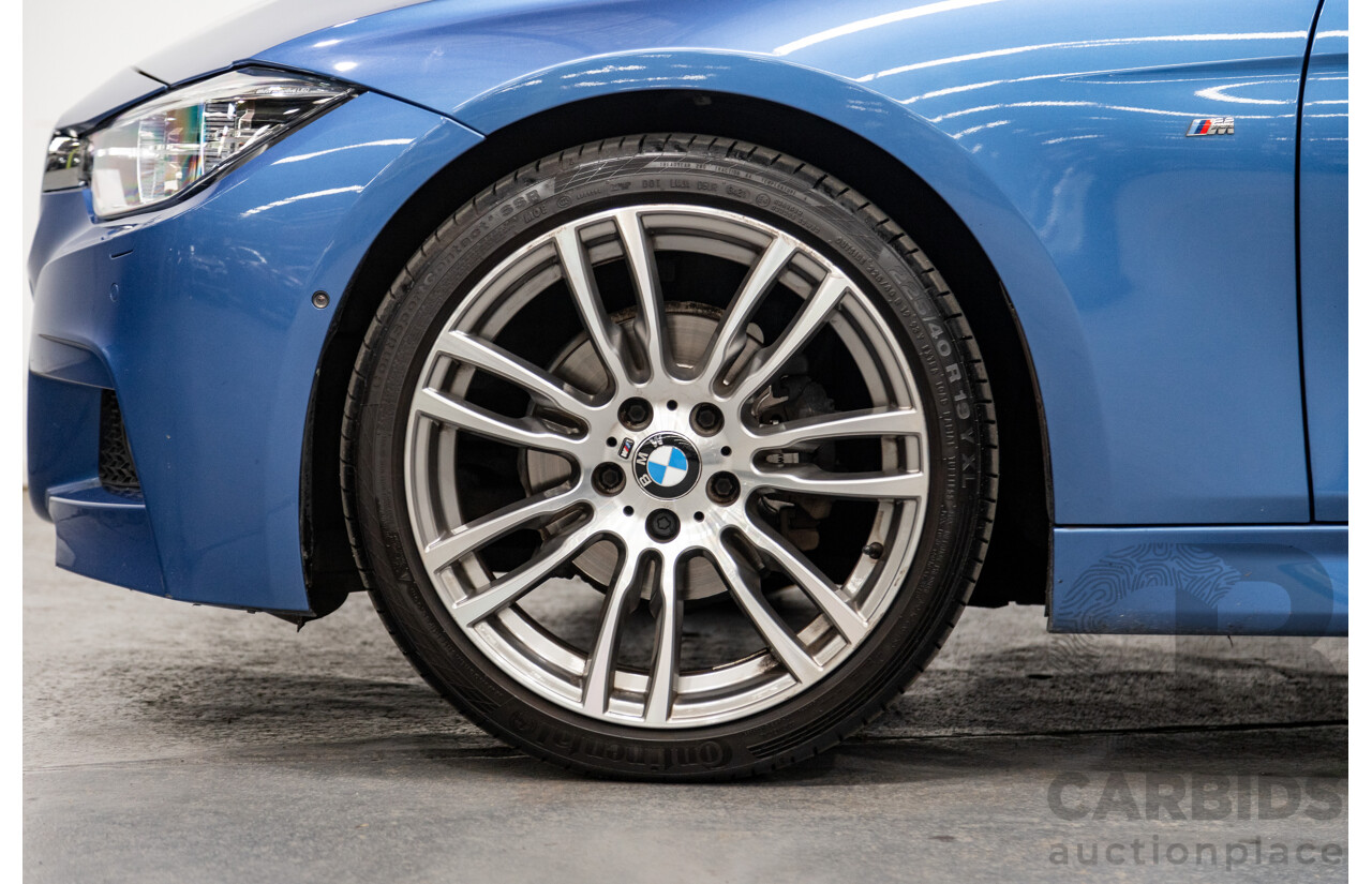 8/2015 BMW 320i M-Sport F30 LCI 4d Sedan Estoril Blue Metallic Turbo 2.0L