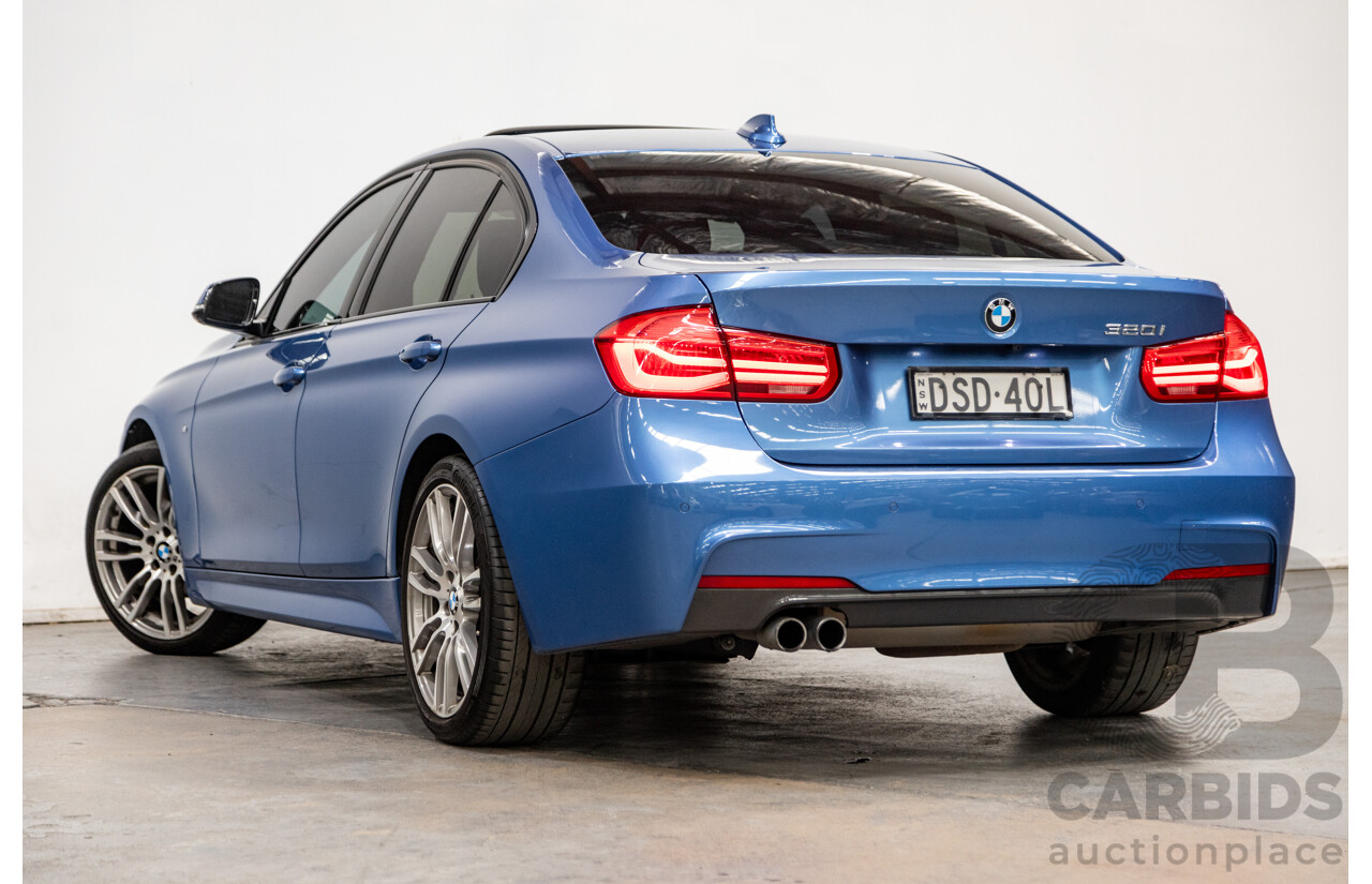 8/2015 BMW 320i M-Sport F30 LCI 4d Sedan Estoril Blue Metallic Turbo 2.0L