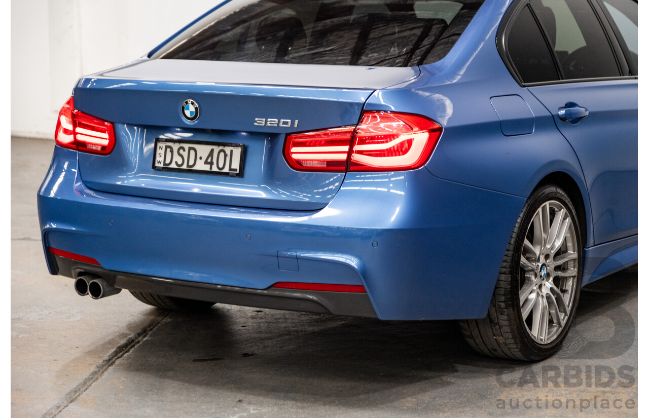 8/2015 BMW 320i M-Sport F30 LCI 4d Sedan Estoril Blue Metallic Turbo 2.0L