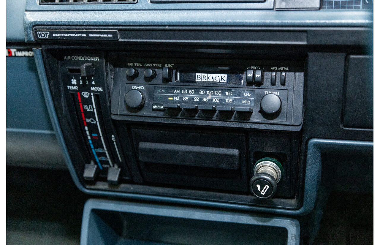 10/1987 Holden Commodore Executive VL HDT Designer Package 4d Sedan Eucumbene Blue V8 5.0L - Modified