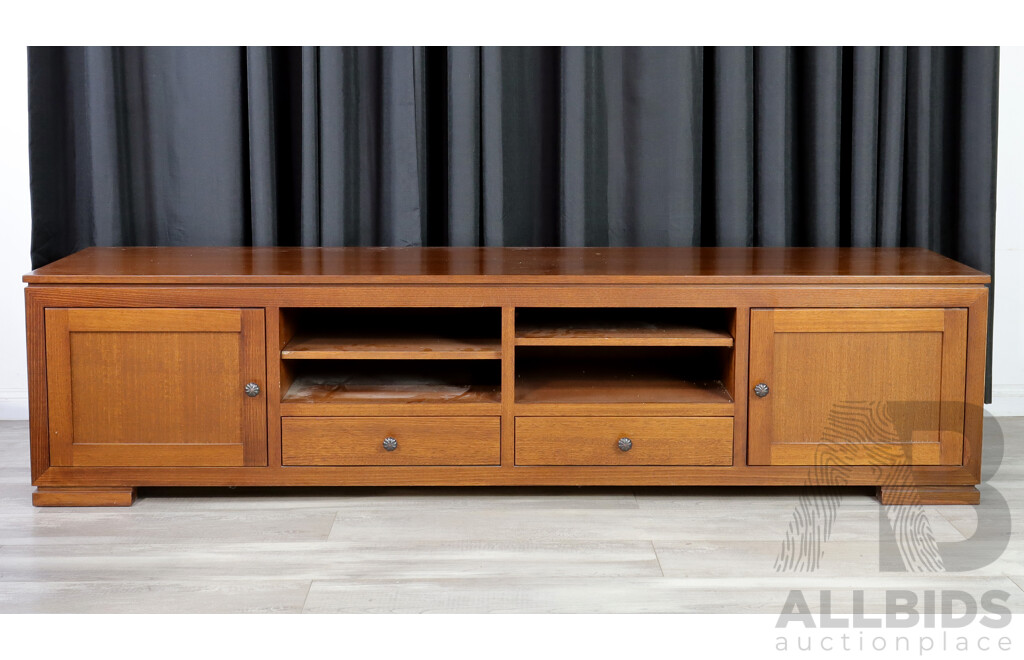 Modern Timber Entertainment Cabinet