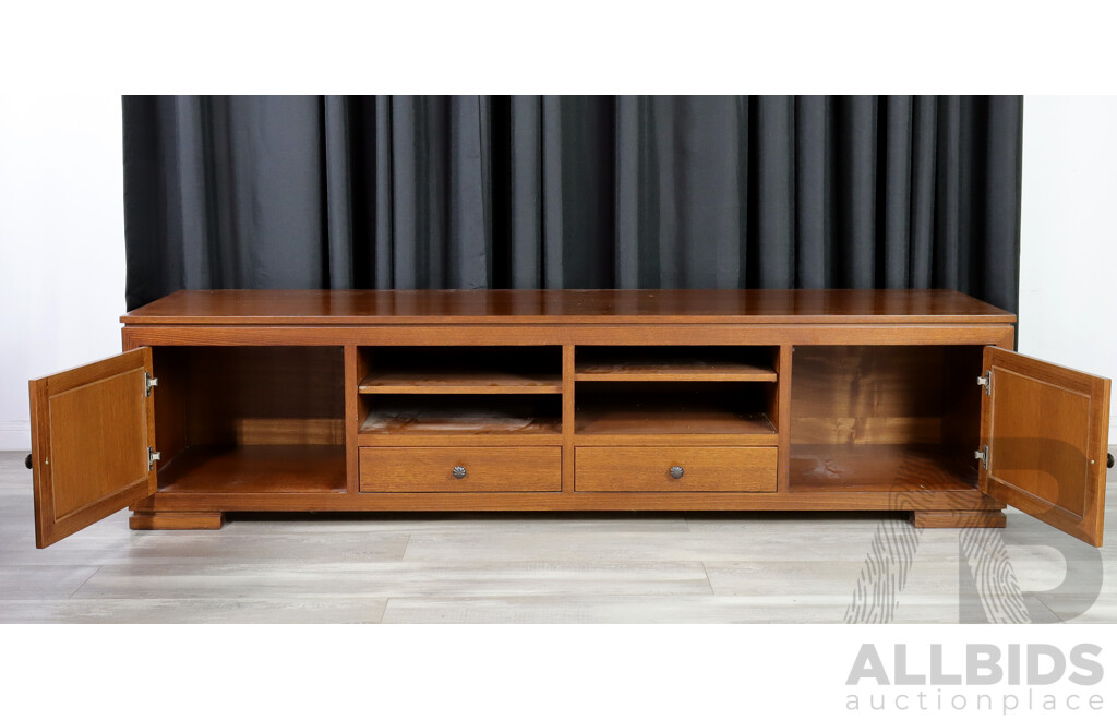 Modern Timber Entertainment Cabinet