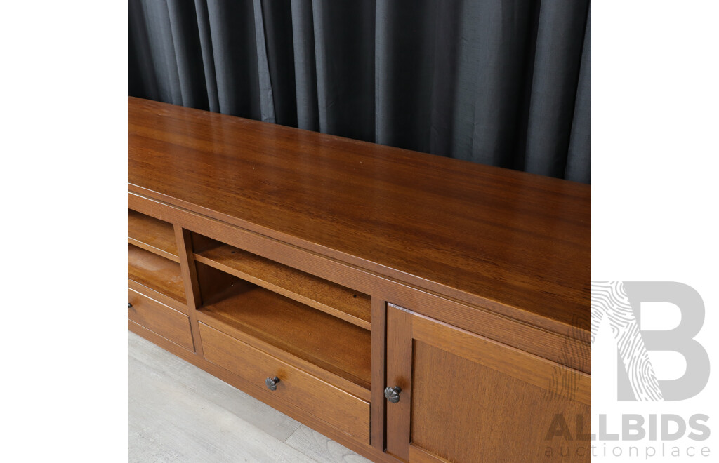 Modern Timber Entertainment Cabinet