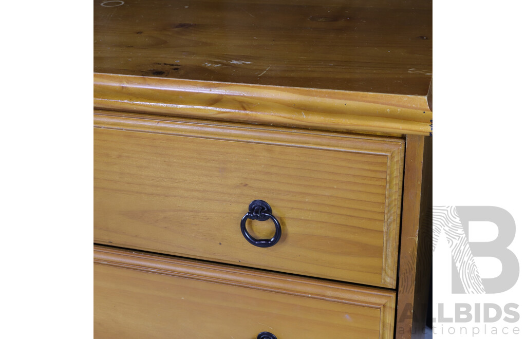 Modern Pine Chest of Five Draws