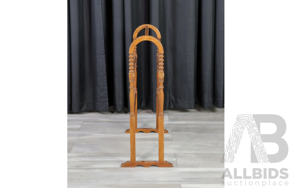 Three Tier Timber Towel Rack