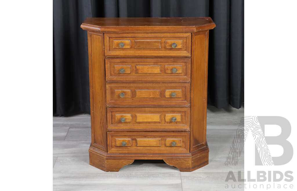 Timber Chest of Five Draws