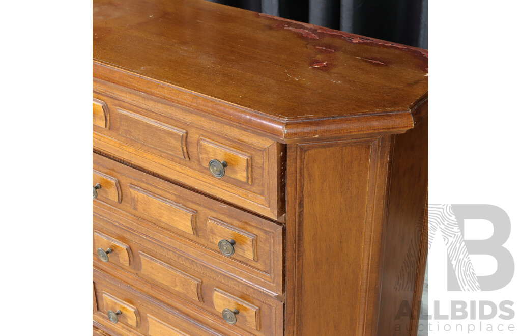 Timber Chest of Five Draws