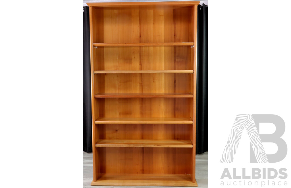 Five Shelf Timber Bookcase