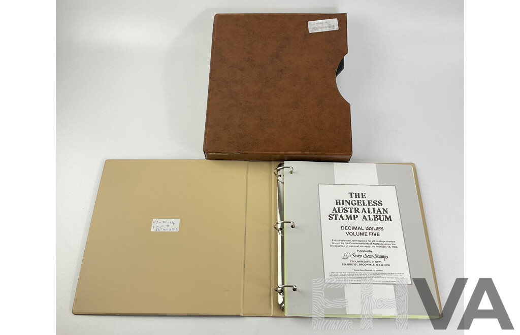 Australian Seven Seas Decimal Volume Five Stamp Album, Empty with Slipcase