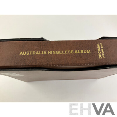 Australian Seven Seas Decimal Volume Five Stamp Album, Empty with Slipcase