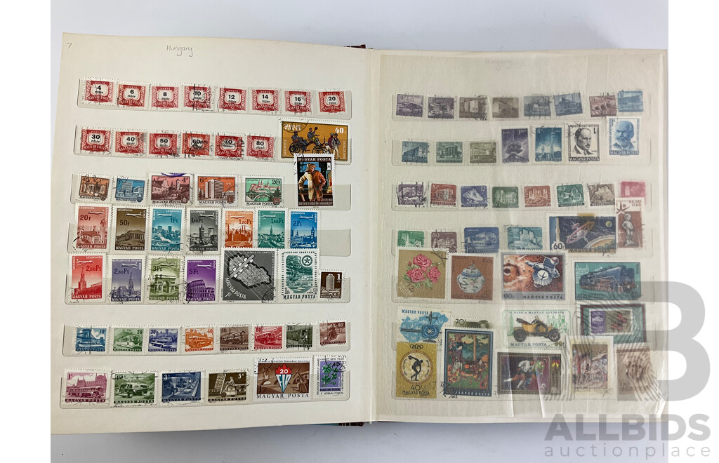 Collection of Mostly European Cancelled Stamps Including Greece, Hungary, Poland, Romania, San Marino and More